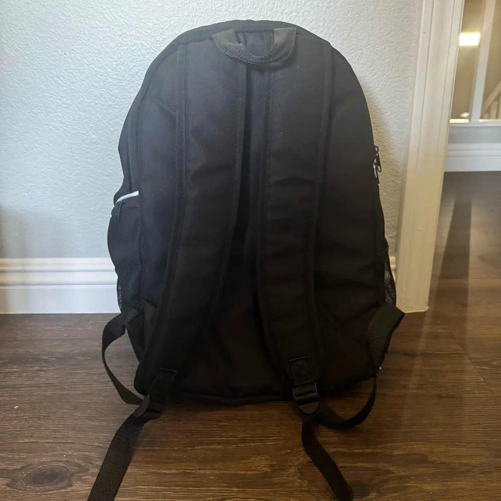 Prime Black Backpack with White Piping -